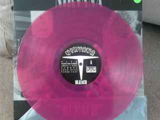 Nirvana Bleach Sp34 Sub Pop Translucent Pink Vinyl Vg,  1992