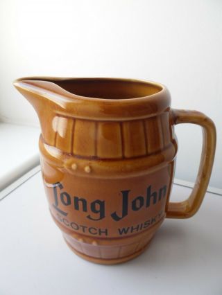 Vintage Keg Design Long John Scotch Whisky Ceramic Jug