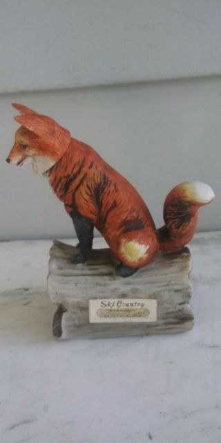 Ski Country - Foss Company - Red Fox Mini 2 Oz.  Decanter - Limited Edition - 1973