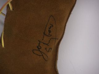 B342 Ring Worn Wrestling Boot signed by Chief Jay Strongbow w/COA 2