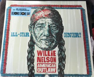 Willie Nelson - American Outlaw - 2 Lp Vinyl,  Rsd 2021,  Ltd.  2000 Record Store Day