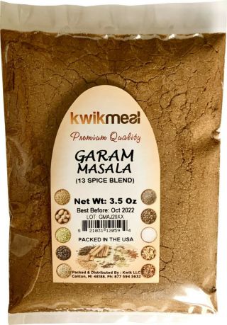 Kwikmeal Garam Masala 3.  5 Oz Pack.  -.  $7.  04