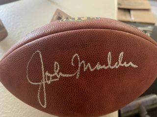 John Madden Signed Autographed Official Wilson “the Duke” Football Authentic