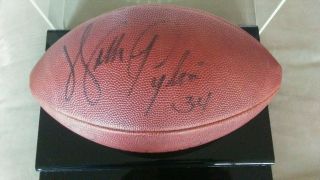 Walter Payton " Sweetness " Signed Nfl Bowl Xx Football / Bears Patriots 86 