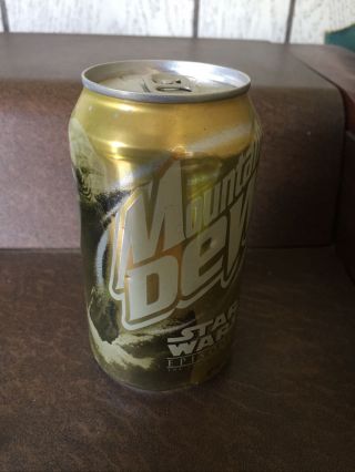 Gold Yoda Mountain Dew Can