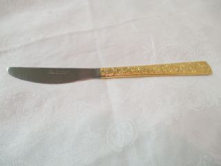Vintage Japan Golden Renaissance Stainless Solid Dinner Knife