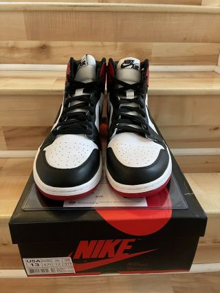 UDA Michael Jordan SIGNED AUTO DS NIB 2013 Nike Air Jordan 1 Black Toe Shoes 13 3
