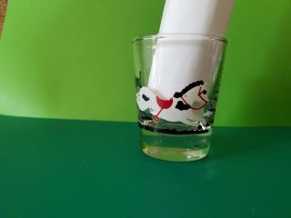 Vintage Horse And Rider Collectible Shot Glass C5