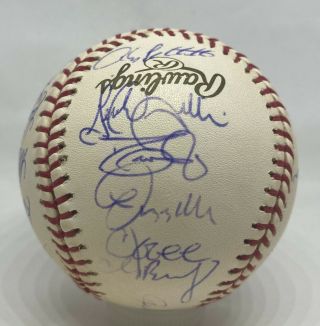 2001 WSC Yankees Team 31x Signed Baseball w/ Derek Jeter Mariano Rivera PSA/DNA 4