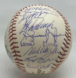 2001 WSC Yankees Team 31x Signed Baseball w/ Derek Jeter Mariano Rivera PSA/DNA 6