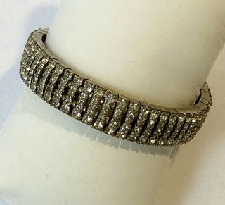 Rare Vintage Signed Esher Randel Germany Art Deco Crystal Bracelet