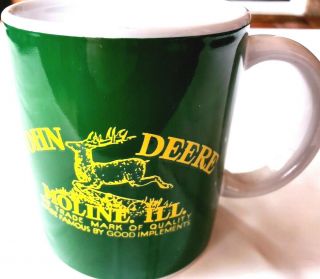 John Deere Coffee Mug Cup 11 Oz Moline Illinois Tractor Green Gibson Licensed X