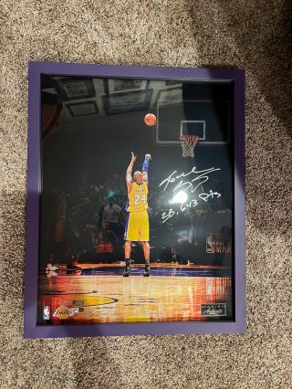 Kobe Bryant Signed Photo “the Last Shot” 33,  643 Points Panini 8/24 Rare