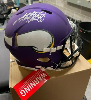 Adrian Peterson Signed Minnesota Vikings Speed Authentic Full Size Helmet