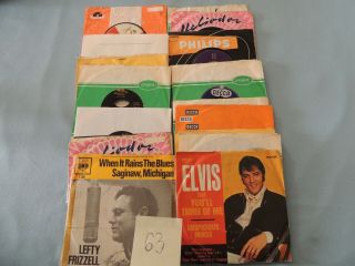 28 X 7 " Single V.  A.  Rock´n´roll Country 50/60s Elvis Presley Pat Boone.  | Vg