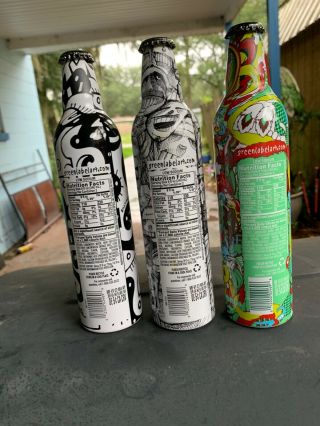 Green label art Aluminum Mountain Dew cans 2