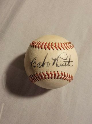 Babe Ruth & Ty Cobb Signed American League Baseball