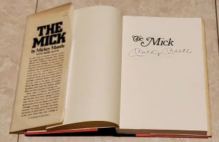 Mickey Mantle Autographed The Mick Hardcover Book with PSA/DNA Letter,  Bonus 3