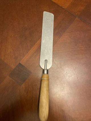 Vintage Androck Cake/icing/spatula Knife - Wood Handle