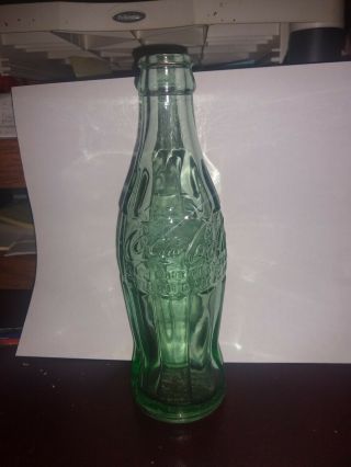 Dec 25,  1923 Coca - Cola Hobble Skirt 6 Oz.  Bottle Green Glass Soda Pop Mpls Mn La