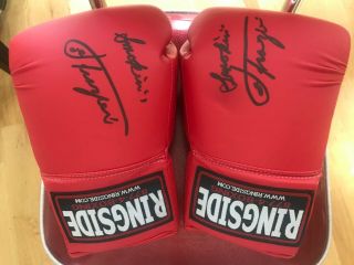 Joe Frazier Signed/autographed Boxing Gloves With - Rare