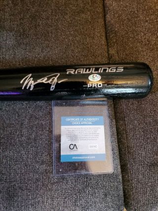 Michael Jordan Autographed Rawlings Pro Model Engraved Bat