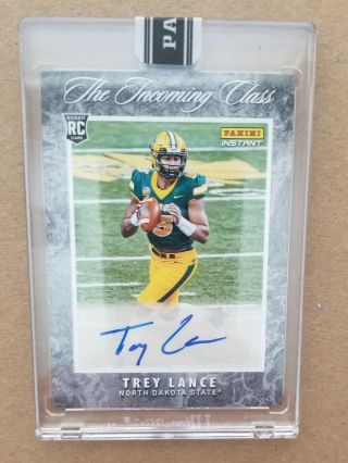 2021 Panini Instant Trey Lance - The Incoming Class - 1st Rookie Auto Ssp 47/99