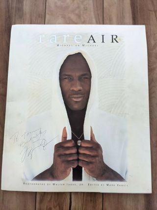 Michael Jordan Autographed Signed Rare Air Book Personalized Auto Real Deal Sig