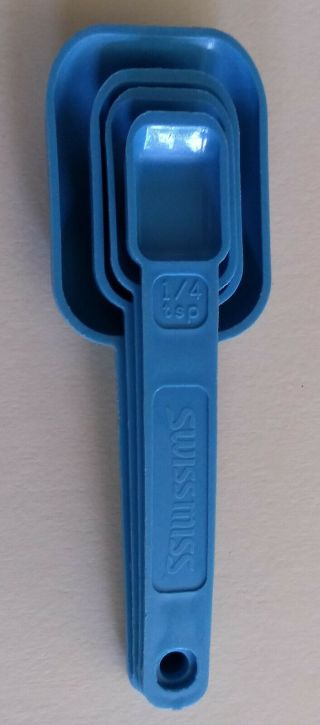 1987 Swiss Miss Promo Plastic Stacking Measuring Spoons