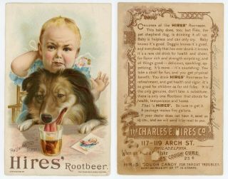 Advertising Trade Card - Hires 