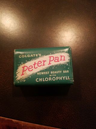 Vintage Colgates 1953 Peter Pan Soap With Chlorophyll Nos