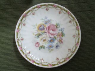 Vintage Royal Winchester Tea Cup & Saucer Pink Roses Bone China England 2