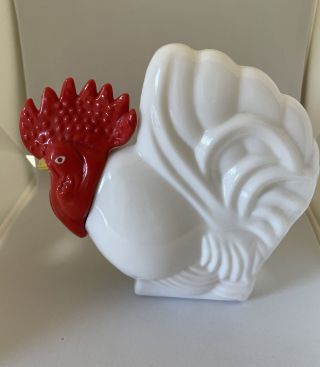 Vintage Avon Rooster Hand Lotion Empty Country Kitchen Decanter Home Decor 5.  5 
