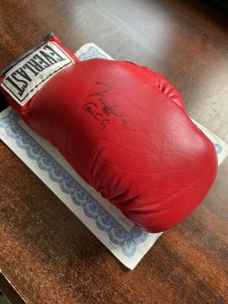 Muhammad Ali W Cassius Clay Rare Autograph signed Everlast Boxing Glove w 2