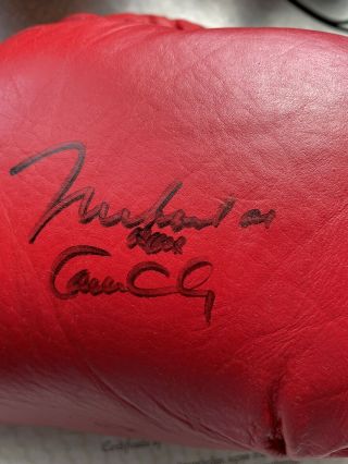 Muhammad Ali W Cassius Clay Rare Autograph signed Everlast Boxing Glove w 3