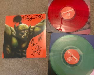 Oh Sees Face Stabber Signed Colored Vinyl Near Thee Oh Sees 2xlp Autograph