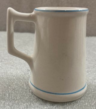 TEXAS Blue Bonnet State Flower mini beer mug Shot glass white porcelain 2.  75 