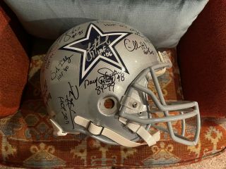Dallas Cowboys Legends Signed Helmet With 22 Signatures 35/39