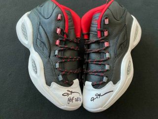 Allen Iverson In The Box Autographed Reebok Question Shoes