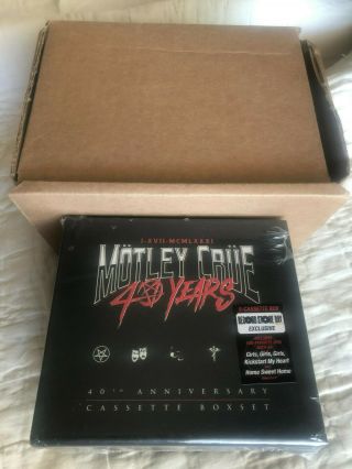 Motley Crue 40th Anniversary Cassetee Box Set Record Store Day 2021 Rsd