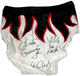 Wwe Chavo Guerrero Ring Worn Hand Signed Autographed Trunks With Proof And 1