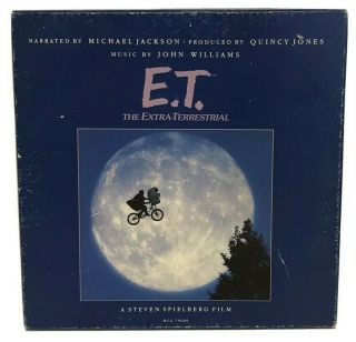 E.  T Michael Jackson Record Box Set X2 Vinyl With Poster Story Book Complete 1982