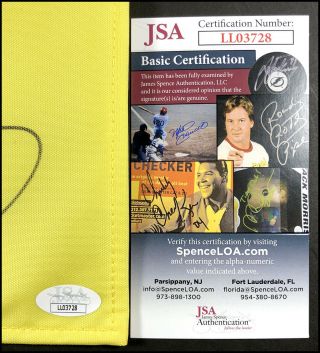 RORY MCILROY AUTOGRAPHED UNDATED MASTERS AUGUSTA NATIONAL FLAG GOLF JSA 3