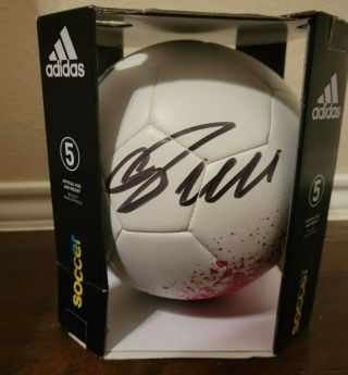 Cristiano Ronaldo Signed Adidas Logo Sz 5 Soccer Ball