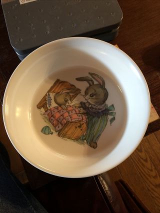 Vintage Oneida Deluxe Vintage Child’s Peter Rabbit Melamine Plastic Bowl Easter