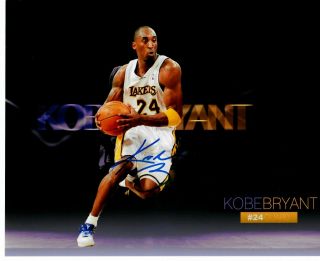 " The Black Mamba " Kobe Bryant Hand Signed 10x8 Color Photo Todd Mueller
