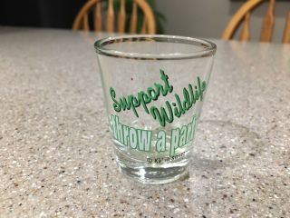 Support Wildlife Throw A Party Shot Glass
