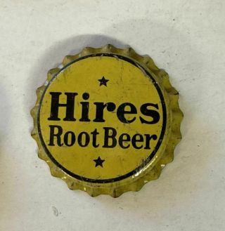 Hires Root Beer Cork Crown Bottle Cap Can Pre Acl Small 2 Star Label Soda Paper