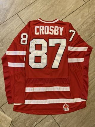 Sidney Crosby Team Canada Olympics Signed Jersey Autograph Jsa Authentic Loa