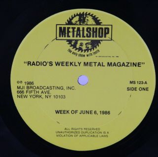 Metalshop Lp Vinyl 123 June 6 1986 Heavy Metal Zz Top Ozzy Great White Ufo 4